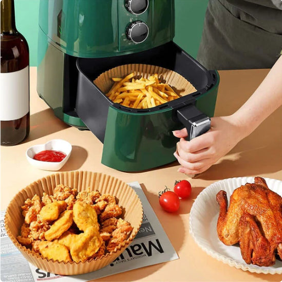 Papel Antiaderente Para AirFryer _ Descartável